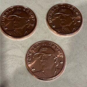 Donald Trump MAGA Hat 1 oz .999 Copper Round Set Of 3 Coins
